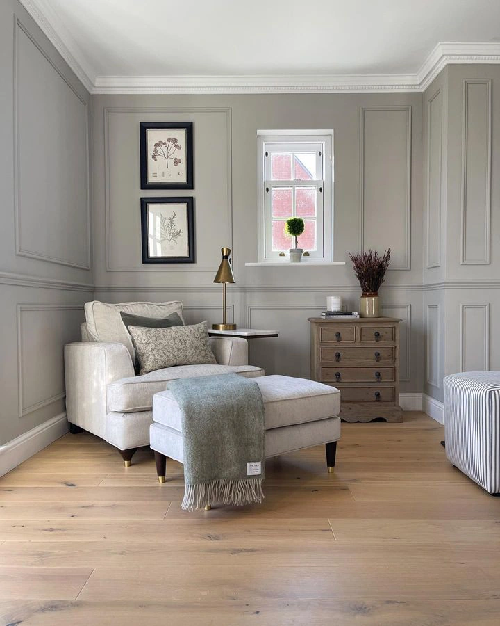 Farrow and Ball 275 Purbeck Stone в интерьере фото