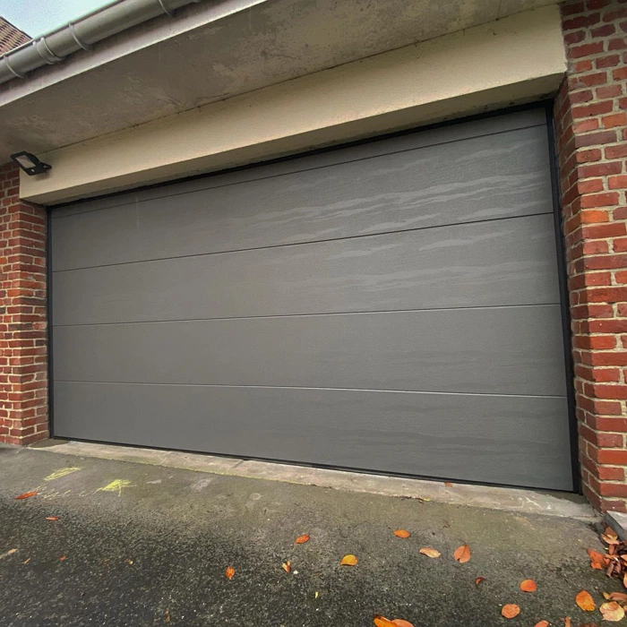 RAL 7039 серо-коричневые гаражные ворота