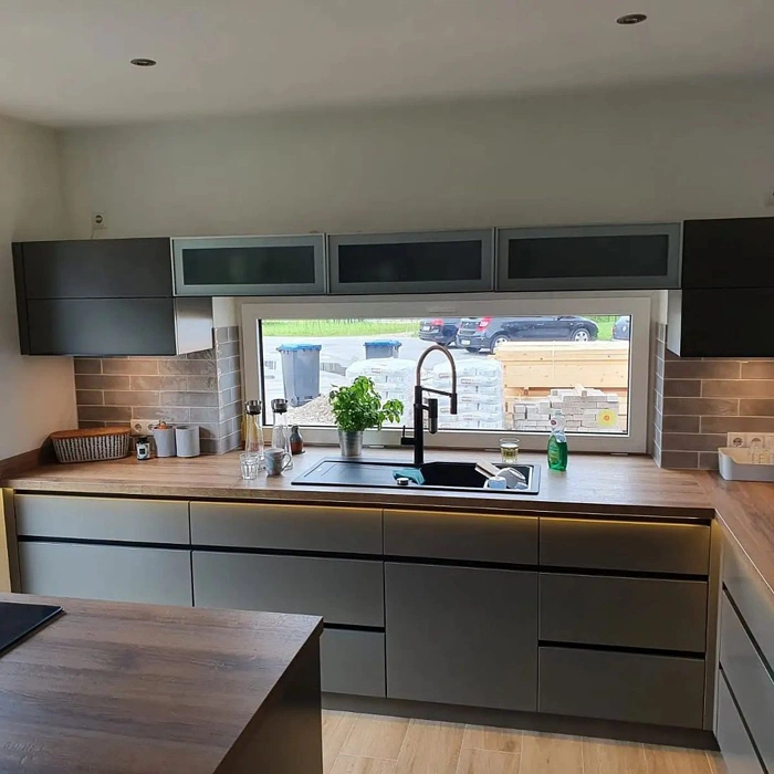 RAL 7039 фасады кухни