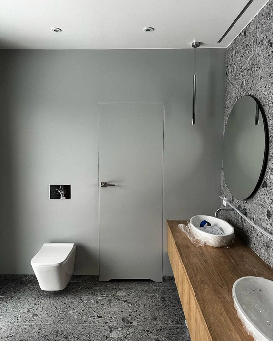 RAL Classic Светло-серый RAL 7035 в санузле