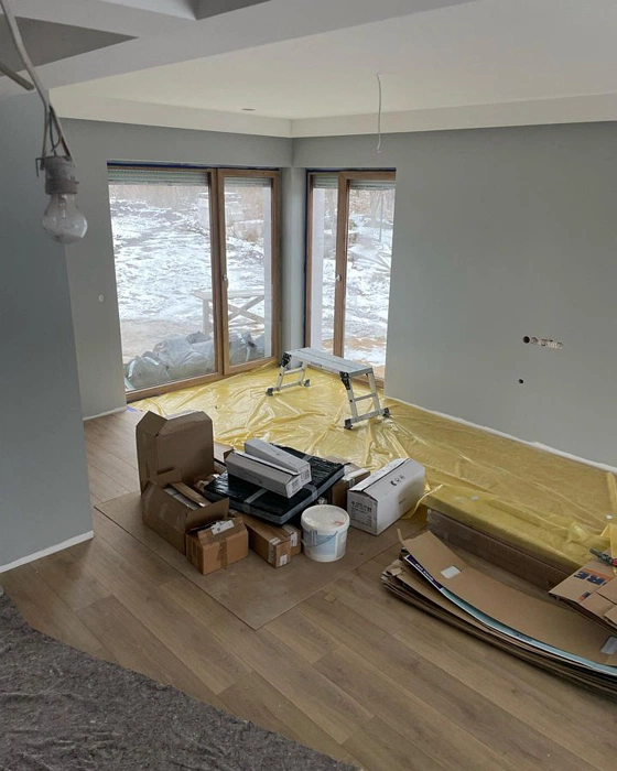 RAL 7035 в интерьере