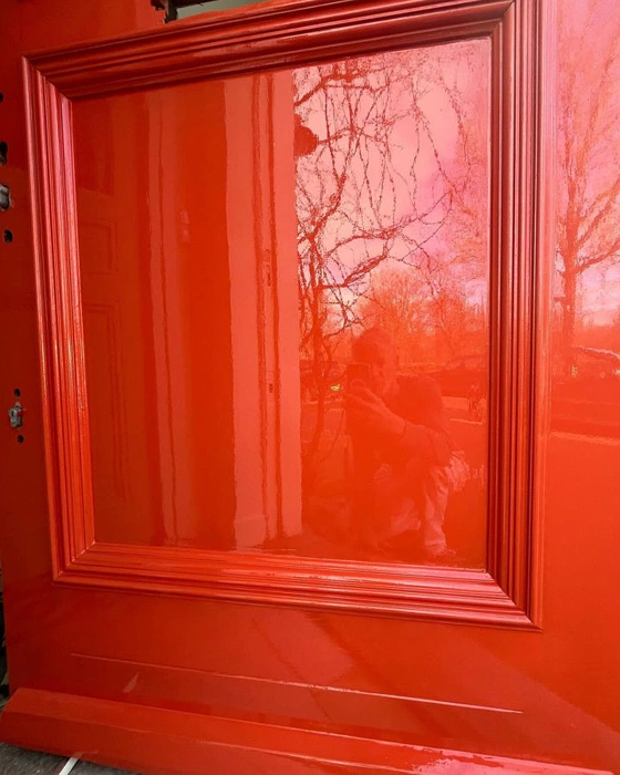 RAL Classic 2001 крашеная дверь