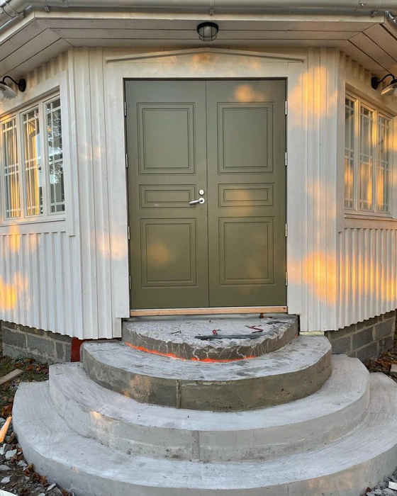 RAL 6013 двухсторчатая дверь