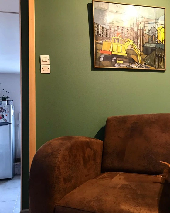 RAL 6011 на стенах