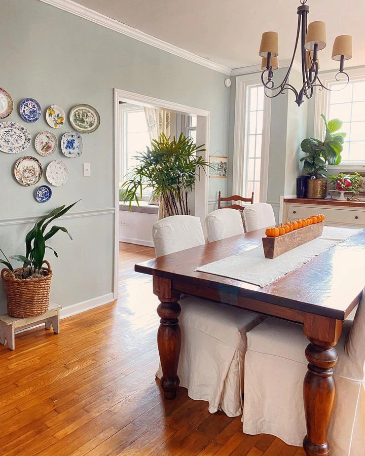 Sherwin Williams SW 6205 Comfort Gray в интерьере фото