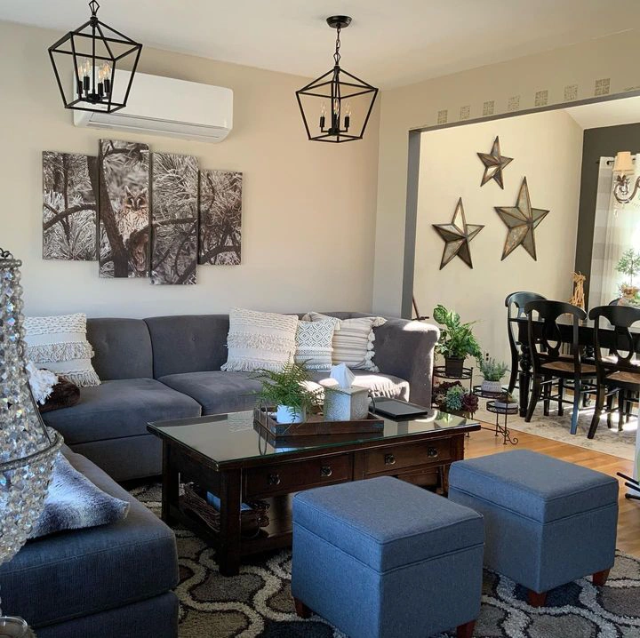 benjamin-moore HC-173 Edgecomb Gray в интерьере фото