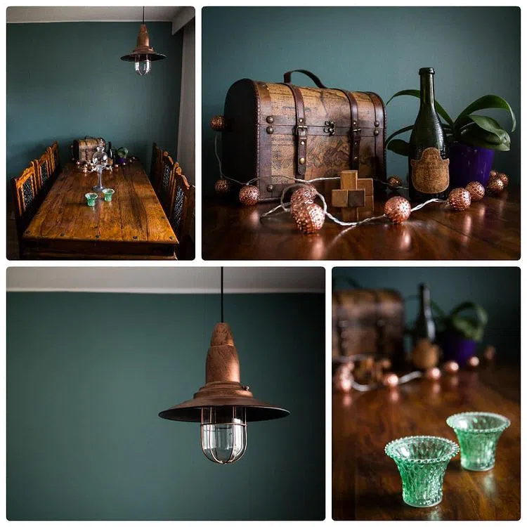 Зеленые стены Tikkurila S440 Шелковый путь