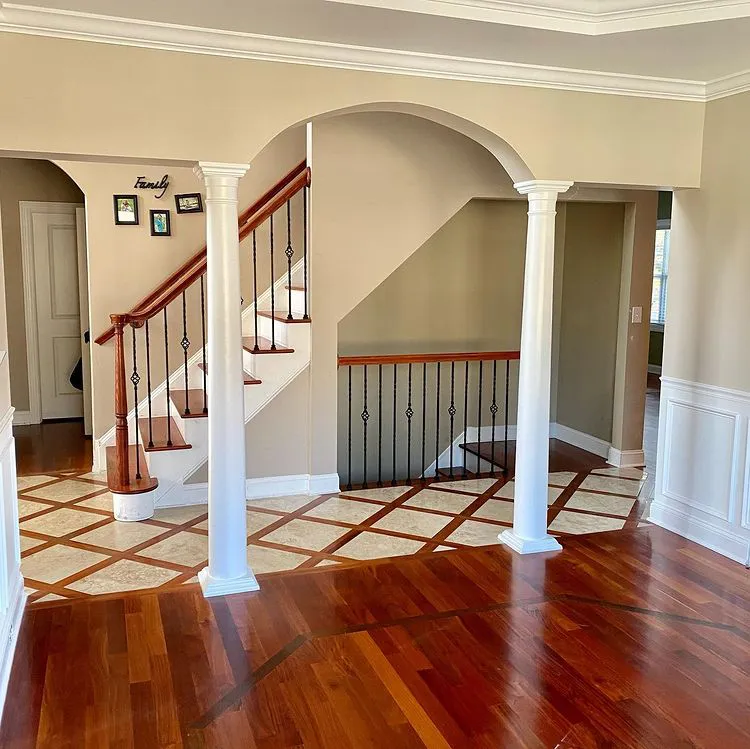 Sherwin Williams SW 7036 Accessible Beige в интерьере фото