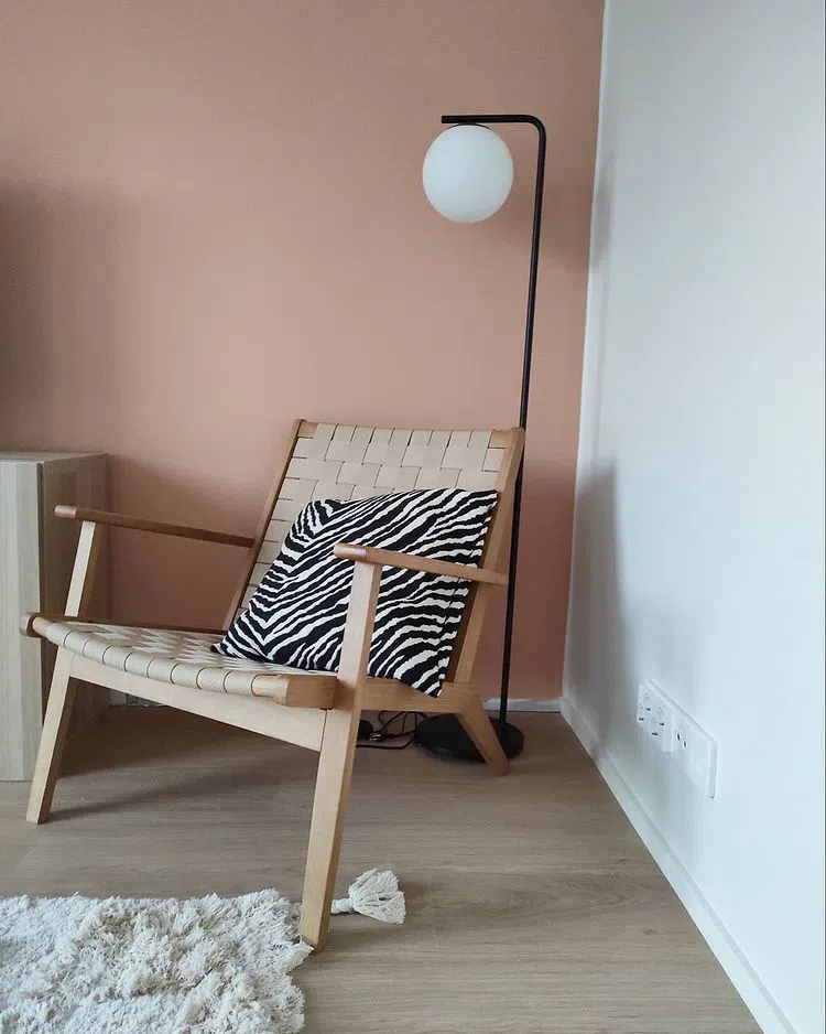 Персиковые стены в интерьере Tikkurila Сиеста