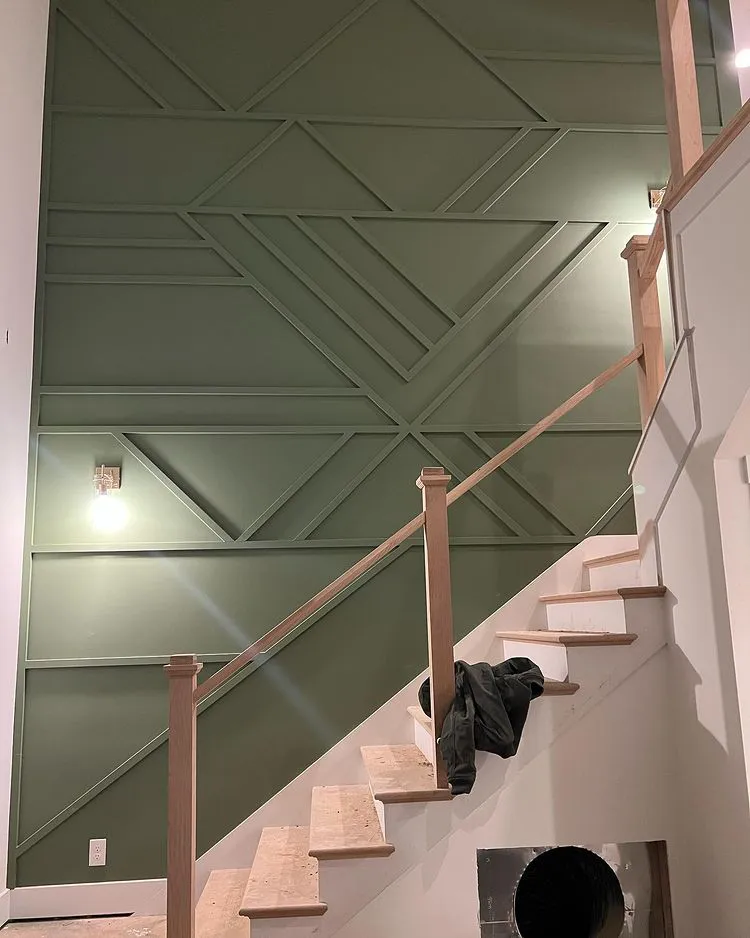 Sherwin Williams SW 6179 Artichoke в интерьере фото