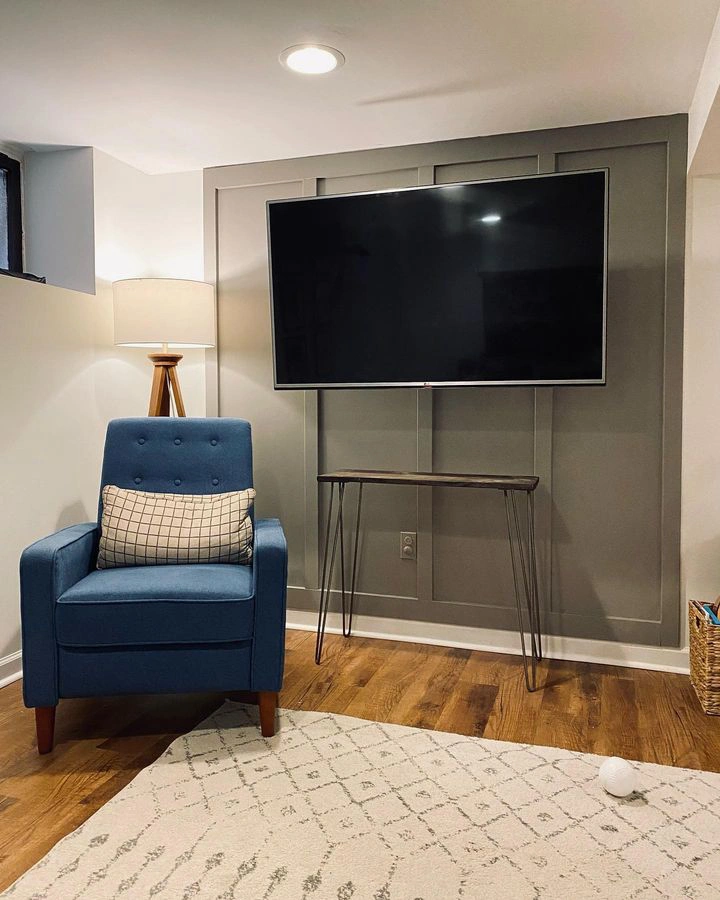 Sherwin Williams SW 7018 Dovetail в интерьере фото