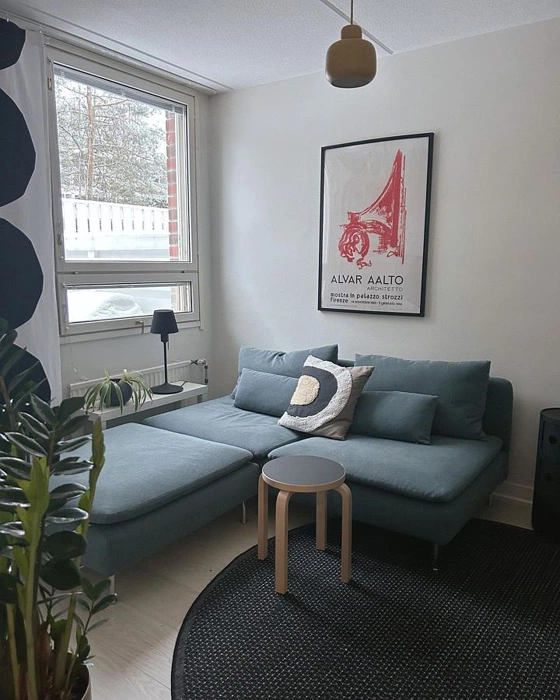 Tikkurila Холст G485 в современном интерьере