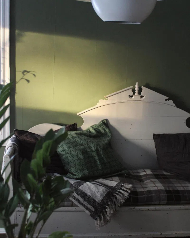 Фото зеленых стен L447 Tikkurila