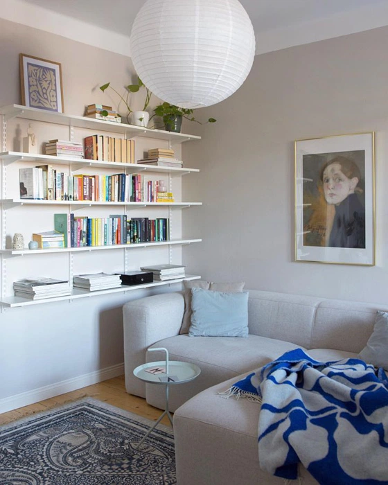 Tikkurila Кашемир X485 гостиная в сканди стиле