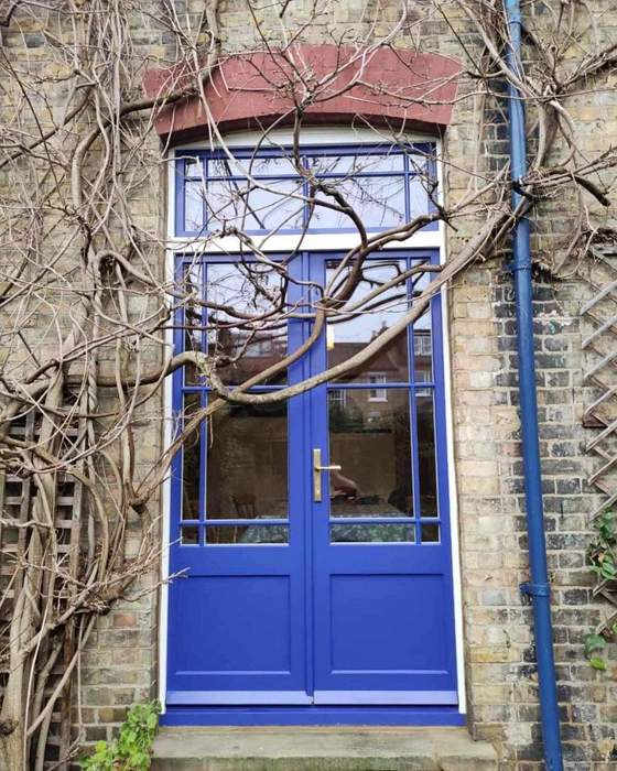 RAL 5002 синяя входная дверь