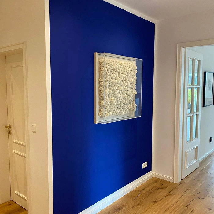 RAL Classic 5002 на акцентной стене