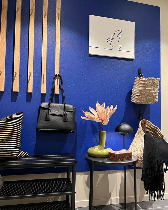 RAL Classic 5002 акцентная стена