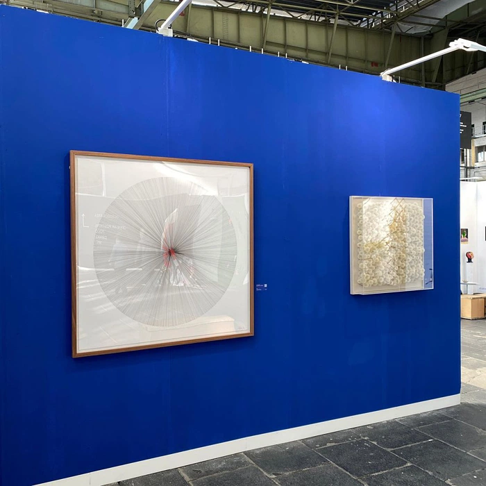 RAL Classic 5002 стена на выставке