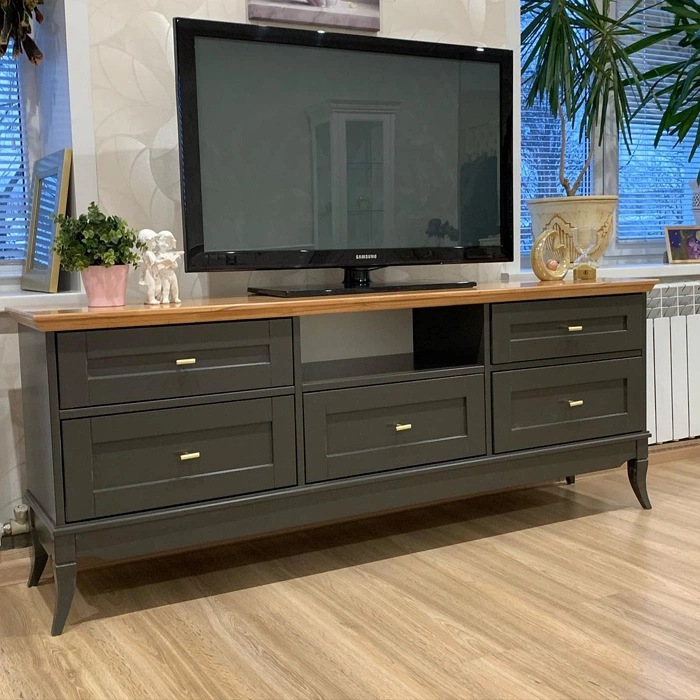 RAL 7022 тумба под тв