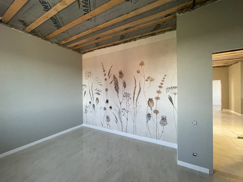 Серые стена Тиккурила Монастырь с обоями