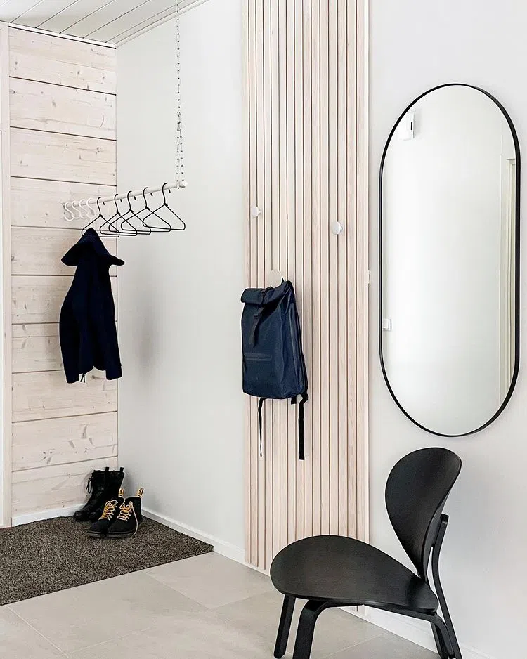 Скандинавский интерьер с цветом Tikkurila V503 Зима