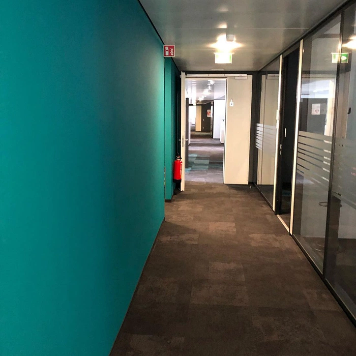 Water blue RAL 5021 акцентная стена