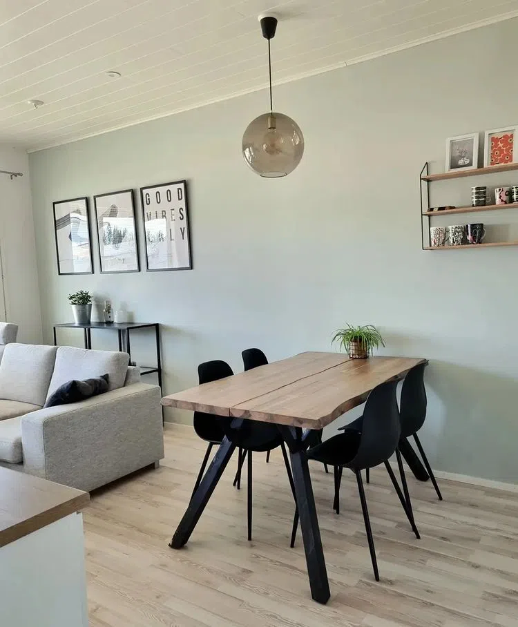 Скандинавский интерьер со стенами X447 tikkurila