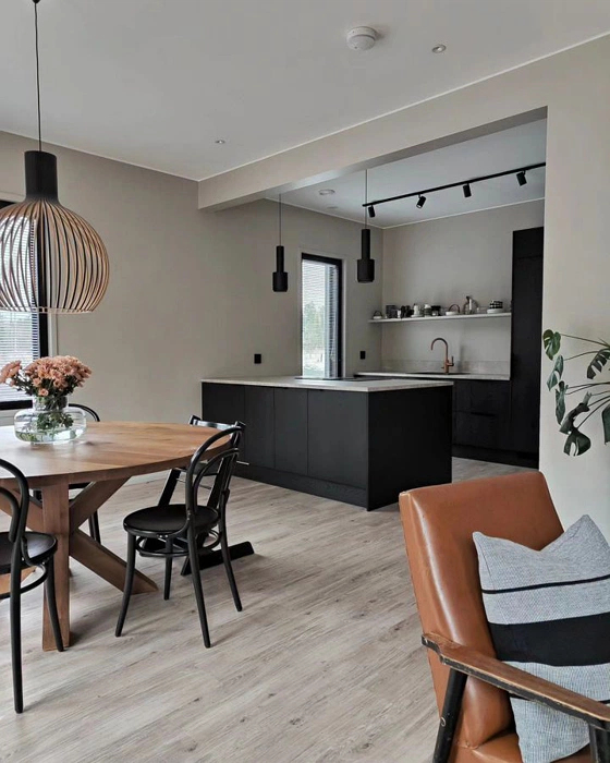 Tikkurila Медиана X486 скандинавский интерьер кухни