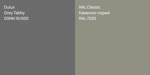 00NN 16/000 Grey Tabby vs RAL 7030 Каменно-серый