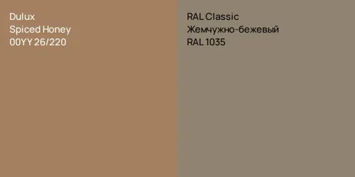 00YY 26/220 Spiced Honey vs RAL 1035 Жемчужно-бежевый
