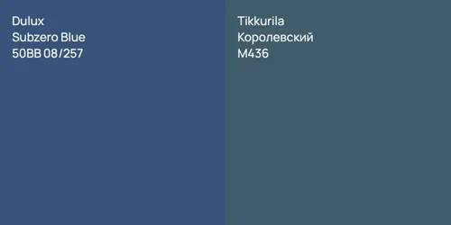 50BB 08/257 Subzero Blue vs M436 Королевский