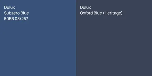 50BB 08/257 Subzero Blue vs null Oxford Blue (Heritage)