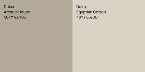 50YY 43/103 Arcadia House vs 40YY 65/061 Egyptian Cotton