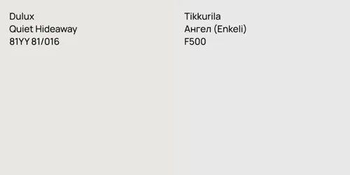 81YY 81/016 Quiet Hideaway vs F500 Ангел (Enkeli)