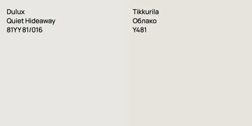 81YY 81/016 Quiet Hideaway vs Y481 Облако