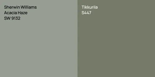 SW 9132 Acacia Haze vs S447 null