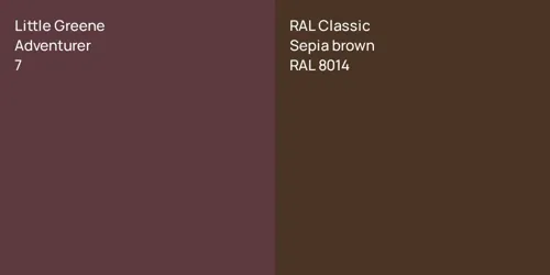 7 Adventurer vs RAL 8014  Sepia brown
