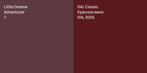 7 Adventurer vs RAL 3005 Красное вино