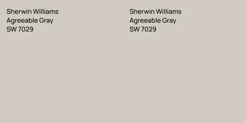 SW 7029 Agreeable Gray vs SW 7029 Agreeable Gray