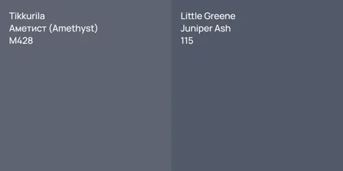 M428 Аметист (Amethyst) vs 115 Juniper Ash