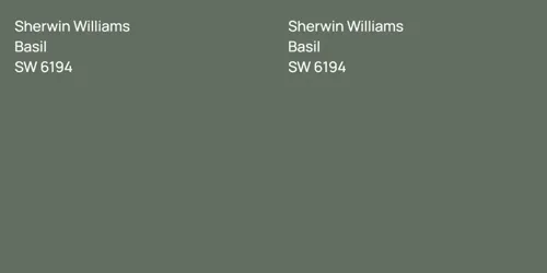 SW 6194 Basil vs SW 6194 Basil