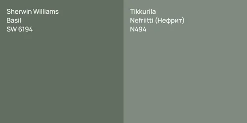 SW 6194 Basil vs N494 Nefriitti (Нефрит)