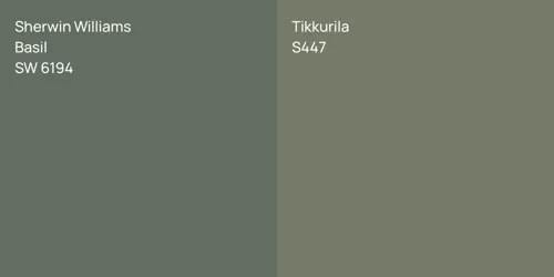 SW 6194 Basil vs S447 null