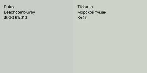 30GG 61/010 Beachcomb Grey vs X447 Морской туман