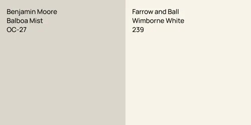OC-27 Balboa Mist vs 239 Wimborne White