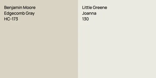 HC-173 Edgecomb Gray vs 130 Joanna