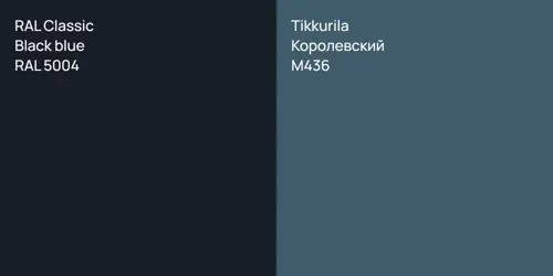 RAL 5004  Black blue vs M436 Королевский