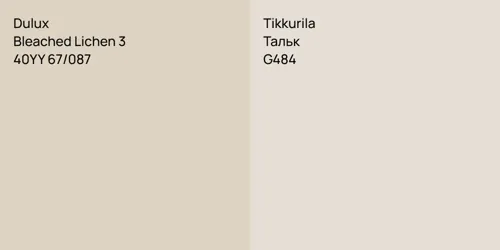 40YY 67/087 Bleached Lichen 3 vs G484 Тальк