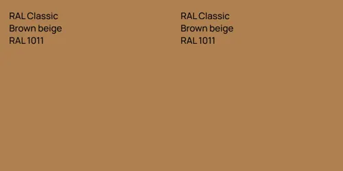 RAL 1011  Brown beige vs RAL 1011  Brown beige