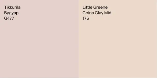 G477 Будуар vs 176 China Clay Mid